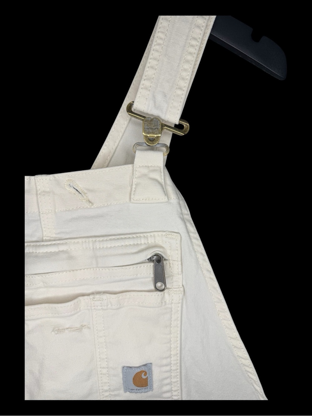 Carhartt Women’s Cream Utility Overalls - Picture 4 of 6